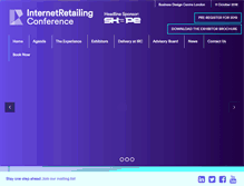 Tablet Screenshot of internetretailingconference.com
